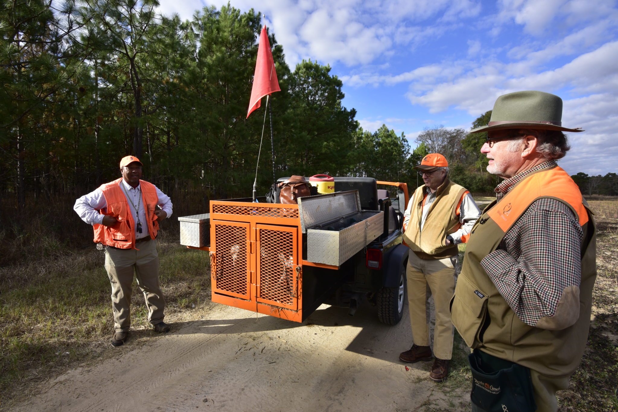 guide and hunters talking